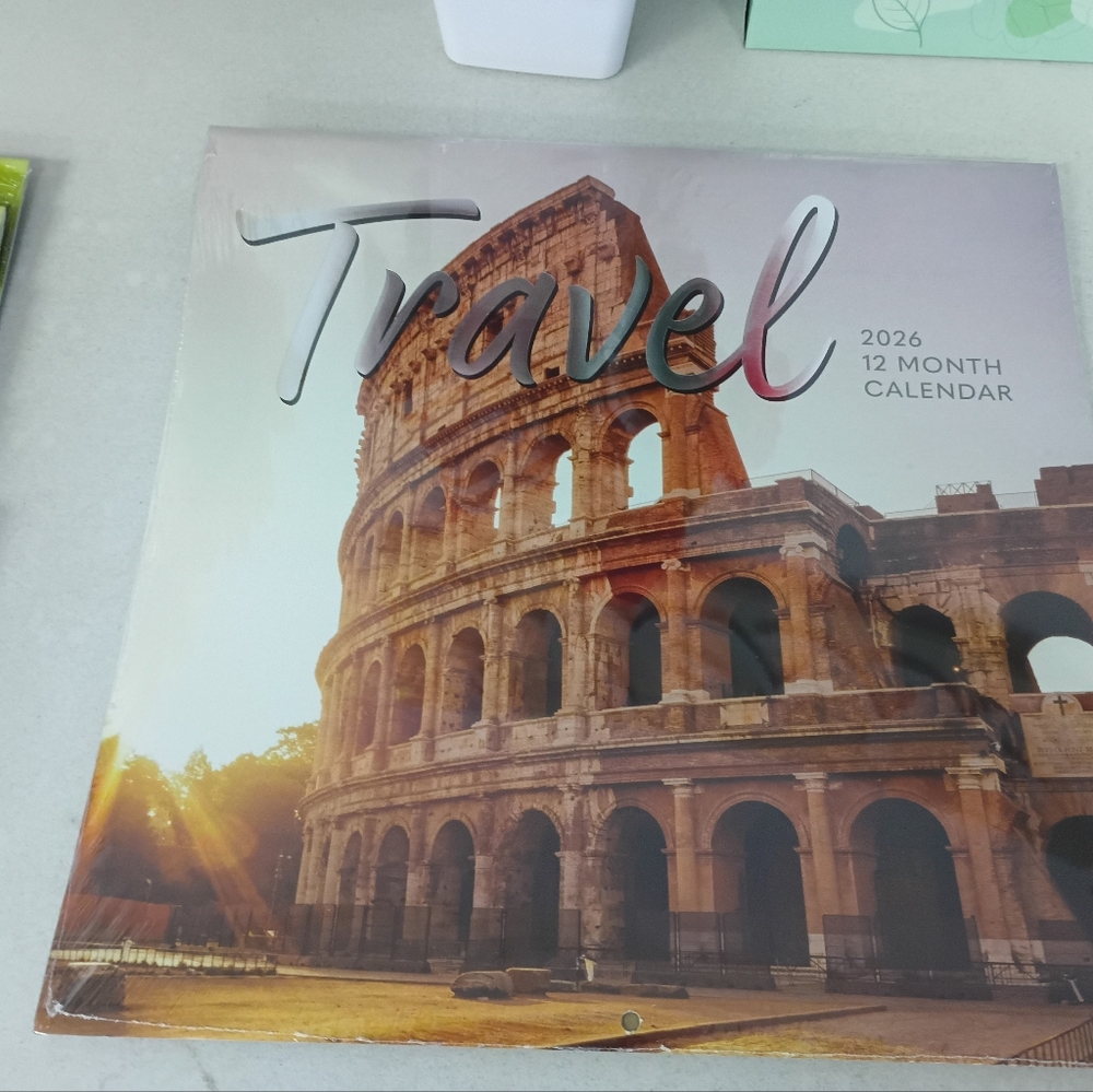 Travel 2026 12-Month Wall Calendar 12x12